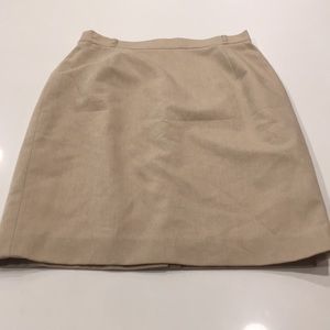 ✅ SOLD Tan Wool Lined Pencil Skirt Size 8